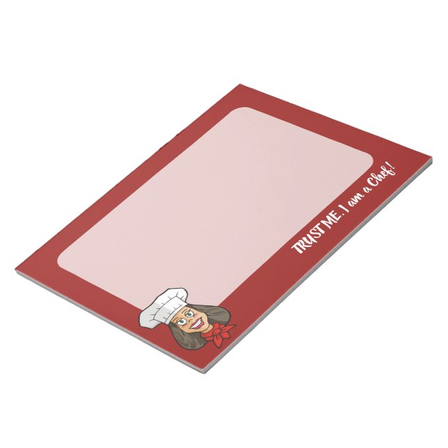 Woman Chef Anteckningsblock (Vinklad)