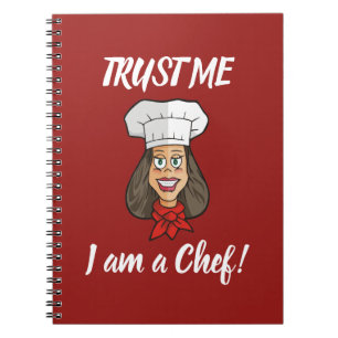Woman Chef Anteckningsbok