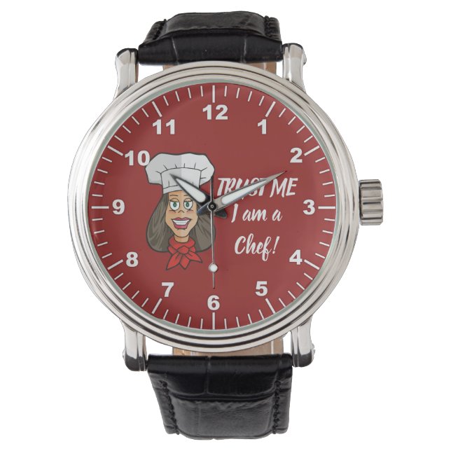 Woman Chef Armbandsur (Framsida)