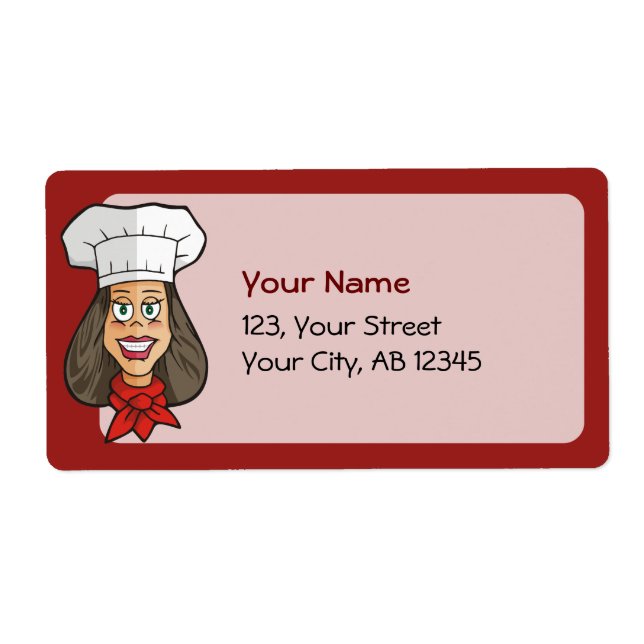 Woman Chef Fraktsedel (Framsidan)