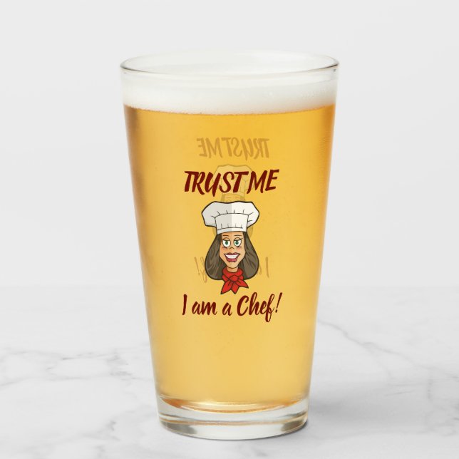 Woman Chef Glaskopp (Framsida fylld)