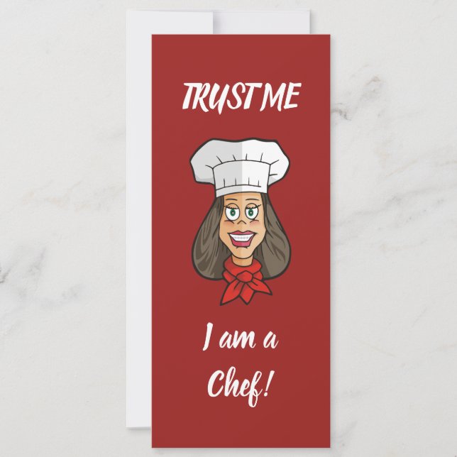Woman Chef Inbjudningar (Framsida)