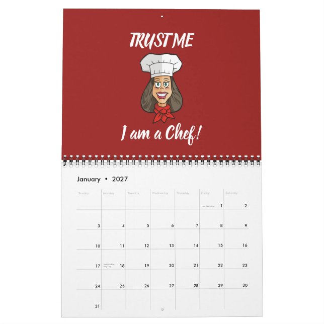 Woman Chef Kalender (Jan 2027)
