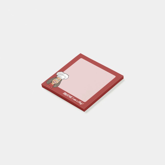 Woman Chef Post-it Block (Vinklad)