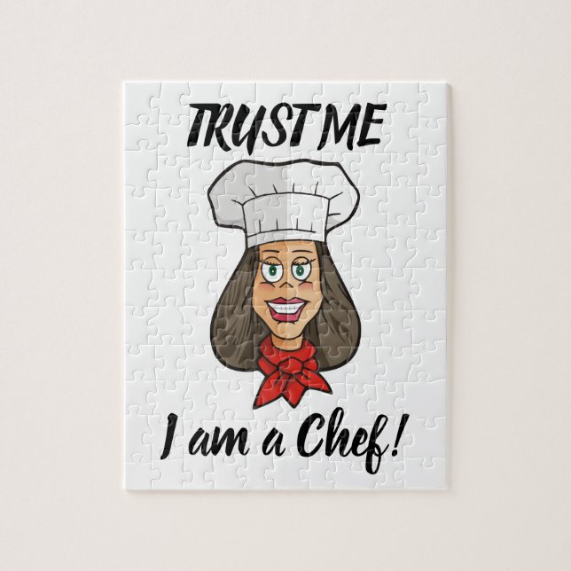 Woman Chef Pussel (Vertikal)