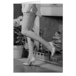 Woman Dancing Hälsningskort