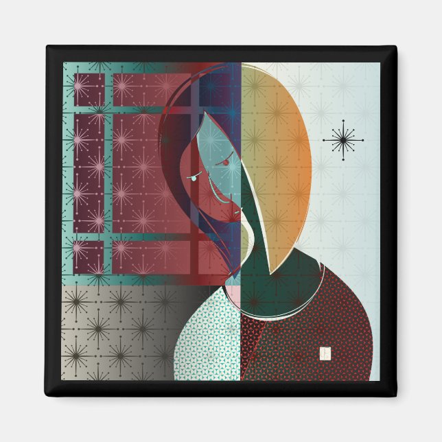 Woman Daydröm Magnet (Framsidan)