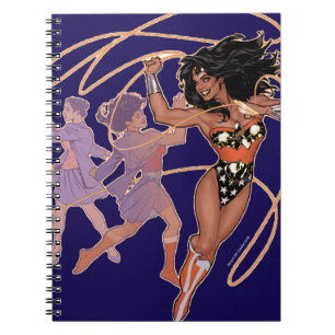 Woman Diana Prince Transformation Anteckningsbok Med Spiral