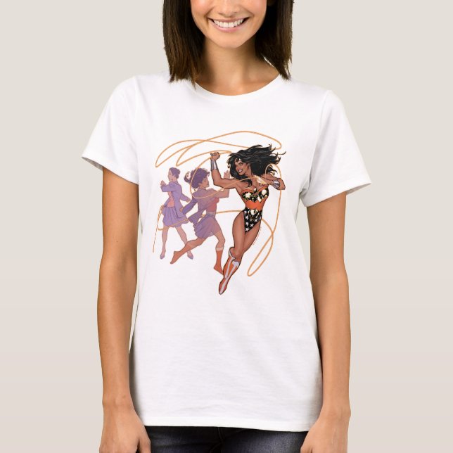  Woman Diana Prince Transformation T Shirt (Framsida)