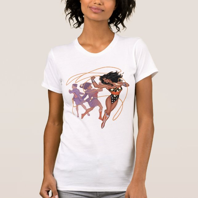  Woman Diana Prince Transformation Tee Shirt (Framsida)