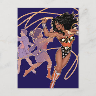Woman Diana Prince Transformation Vykort