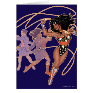 Woman Diana Prince-transformering Hälsningskort
