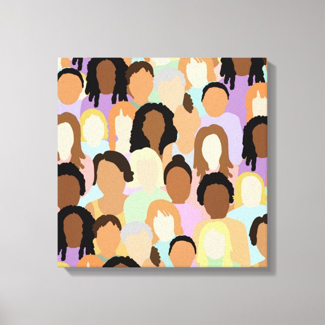 Woman | Digital konst Canvastryck (Framsida)