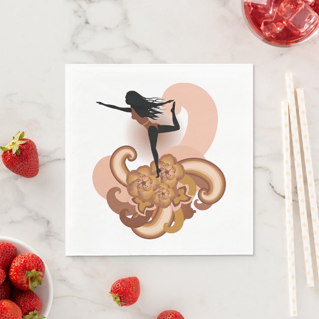 Woman Doing Yoga Pappersservett (Skapare uppladdad)