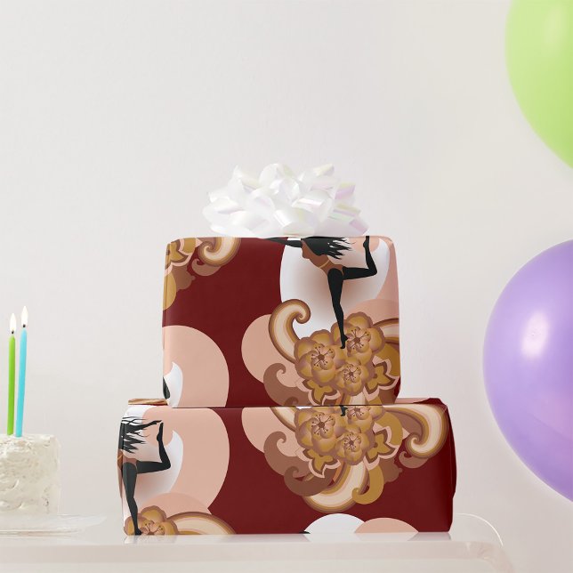 Woman Doing Yoga Presentpapper (Skapare uppladdad)