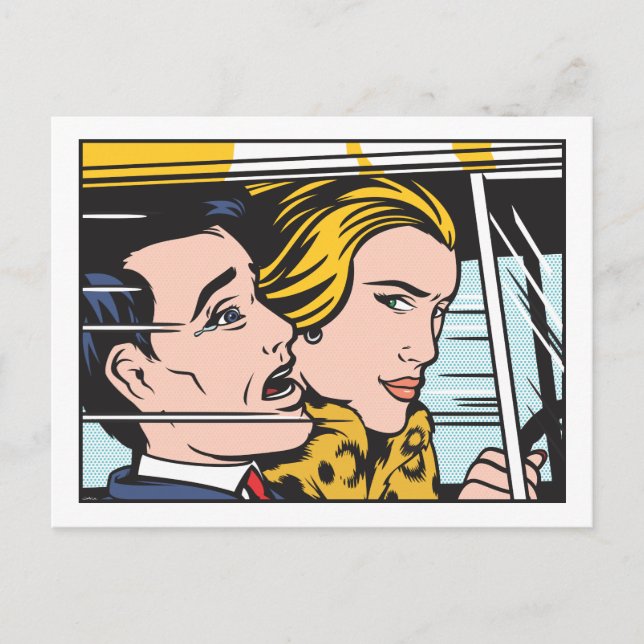 Woman-drivrutin Vykort (Framsida)