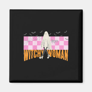 Woman Funny Halloween Costume Spooky Feminist Magnet