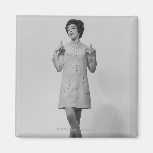 Woman Gesturing Magnet (Framsidan)