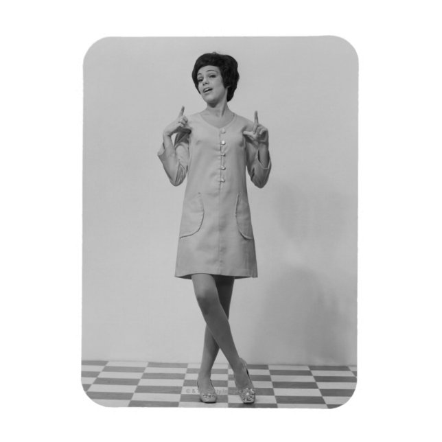 Woman Gesturing Magnet (Vertikal)