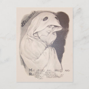 Woman Ghost Costume Lakan Sepia Vykort