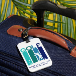 Woman Golfer Luggage Tag Bagagebricka