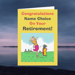 Woman Golfer Pension Kort