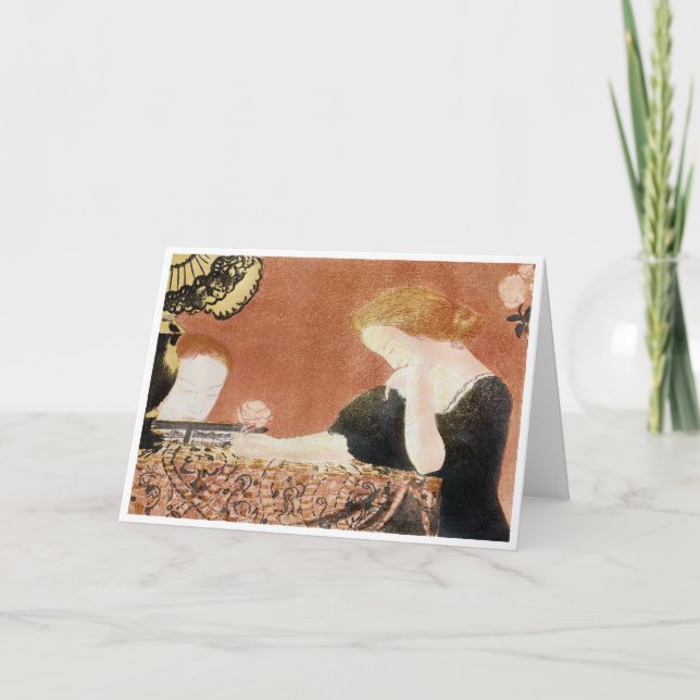 Woman Holding a Ro, Maurice Denis Kort (Framsida)