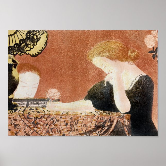 Woman Holding a Ro, Maurice Denis Poster (Framsidan)