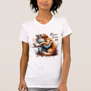 Woman Hugger Hund T Shirt