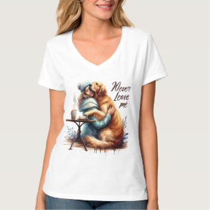 Woman Hugger Hund T Shirt