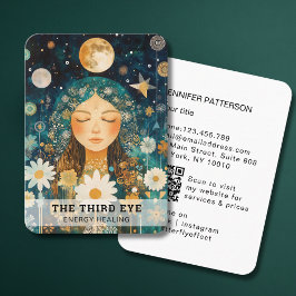 Woman Illustration QR-Code Energy Reiki Spirituell Visitkort