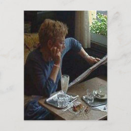 Woman in a Viennese Cafe sq.jpg Vykort