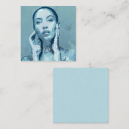 "Woman in Blue" Anteckningskort