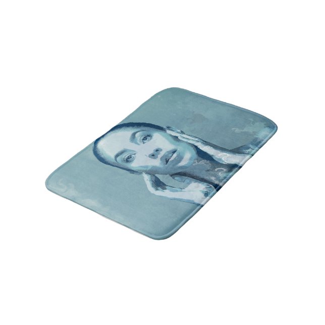 "Woman in Blue" Badrumsmatta (Vinklad)