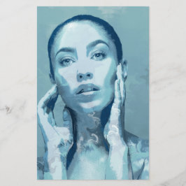 "Woman in Blue"  Brevpapper