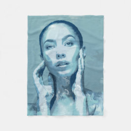 "Woman in Blue"  Fleecefilt