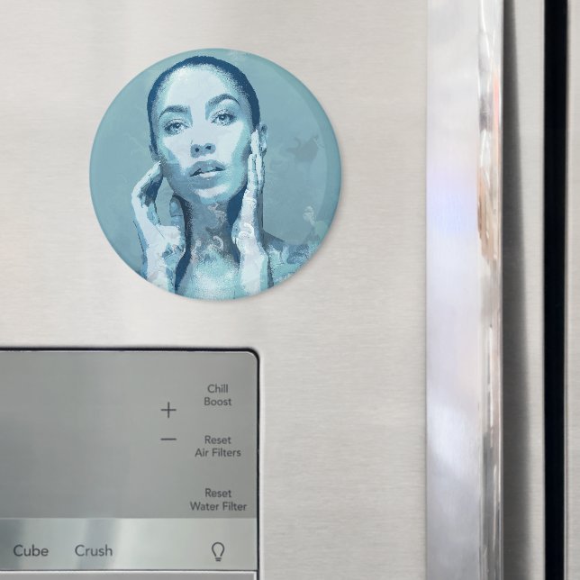 "Woman in Blue" Magnet (In Situ (Fridge))