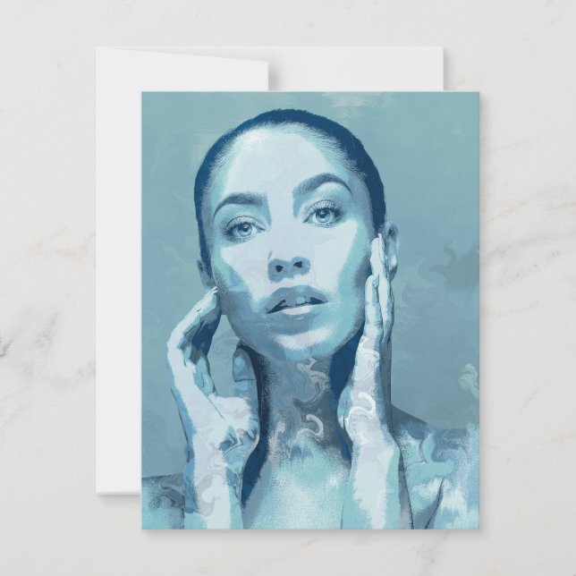 "Woman in Blue" OSA Kort (Framsida)