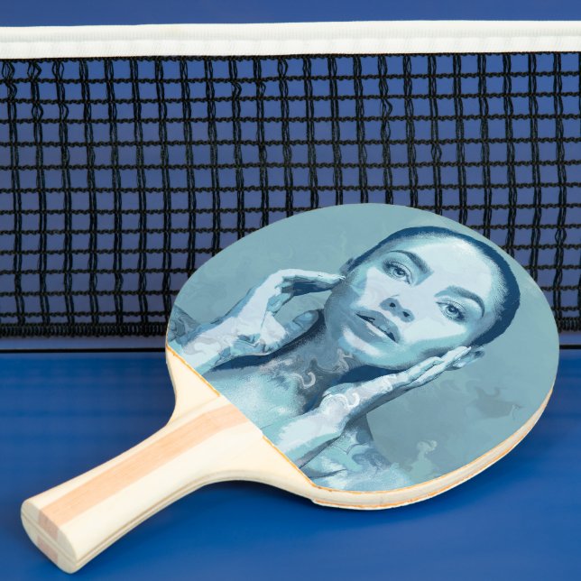 "Woman in Blue" Pingisracket (Insitu)