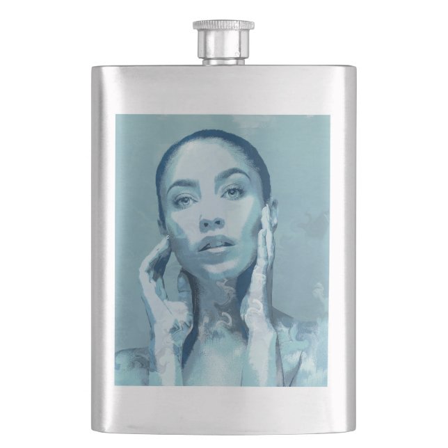 "Woman in Blue" Premium Canvas  Fickplunta (Framsidan)