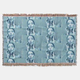 "Woman in Blue" Premium Canvas  Filt