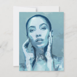 "Woman in Blue" Vykort