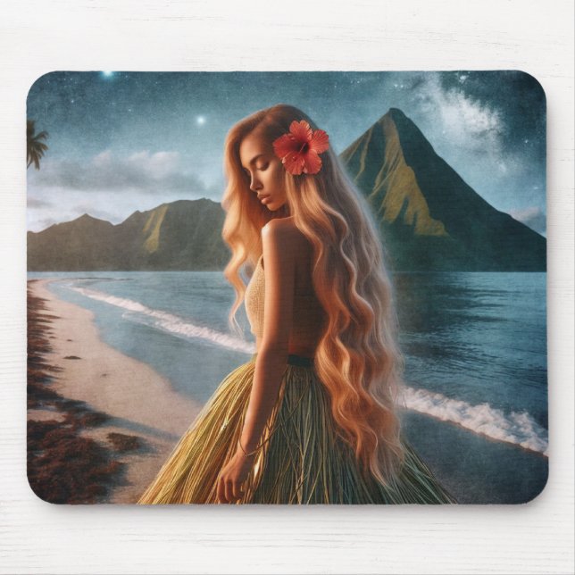 Woman in Grass Skirt Musmatta (Framsidan)