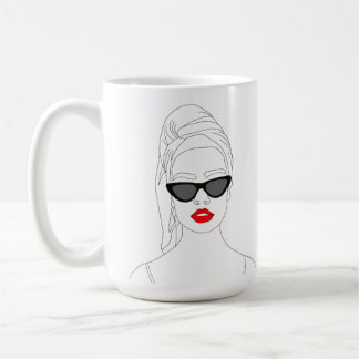 Woman kaffemugg