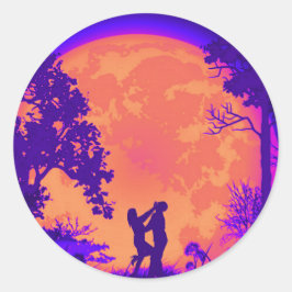 Woman Knee Defense Krav Maga Martial Arts Sticker Runt Klistermärke
