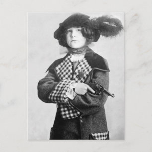 Woman med Pistol, 1910 Vykort