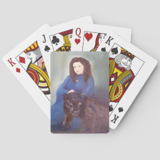 Woman n Black Panther Playing Cards Casinokort