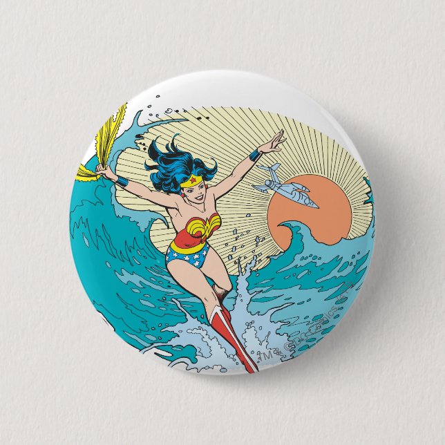  Woman Ocean Himlar Knapp (Framsida)