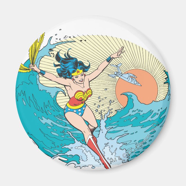  Woman Ocean Himlar Magnet (Framsidan)