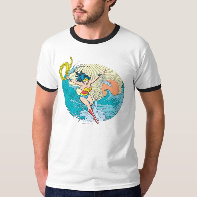  Woman Ocean Himlar Tee Shirt (Framsida)